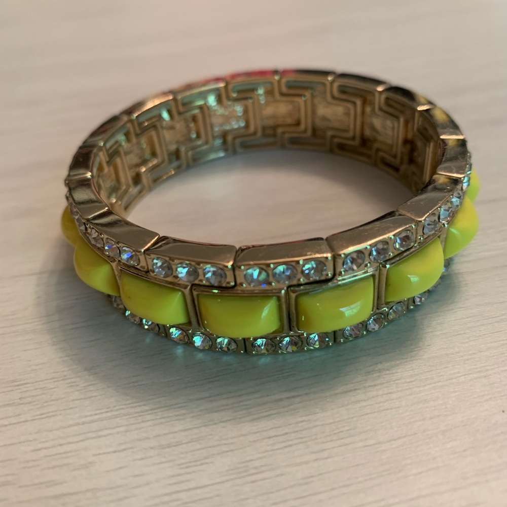Ann Taylor yellow rhinestone bracelet
